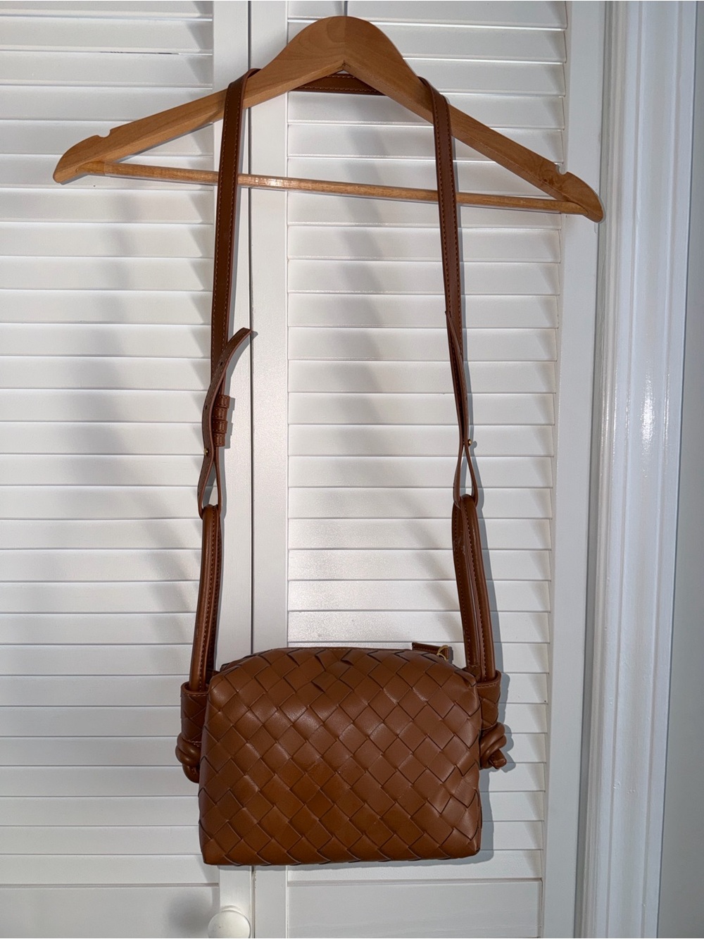 Anthropologie Woven Crossbody Bag in Brown